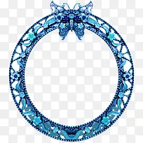 蓝色蝴蝶圆环