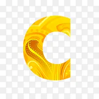 金色字母C