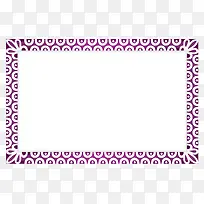 紫色边框装饰