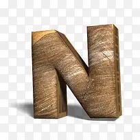 木头字母