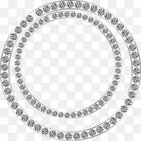 矢量手绘钻石圆环