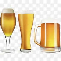 金色啤酒矢量素材