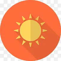 太阳扁平化图标