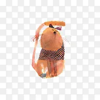 水彩小猫