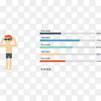创意插图条形图
