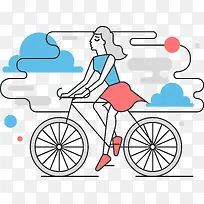 骑行运动示意图.