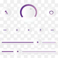 紫色媒体播放器设计