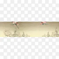 中国风淘宝中年女装服饰背景banner