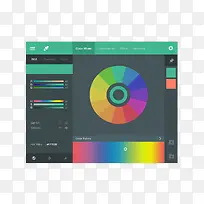 配色软件界面设计PSD素材
