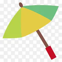 卡通雨伞矢量素材