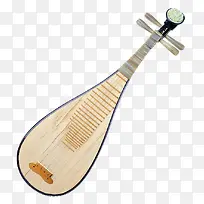 中国风古代乐器木质琵琶