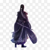 紫衣执笔男子