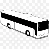 白色的公交车免抠素材