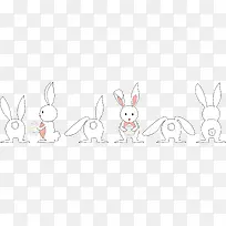 卡通传送彩蛋的兔子