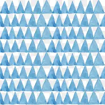 蓝色水彩三角形