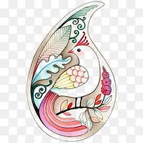 手绘创意小鸟