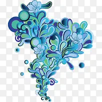 卡通立体花藤