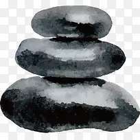 卡通石头矢量图