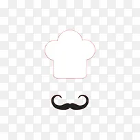 厨师帽大胡子装饰图