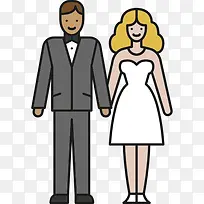 新婚夫妇图标