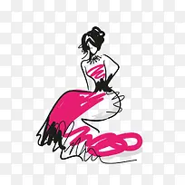 穿长裙的美女