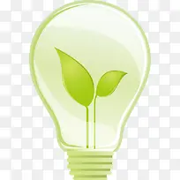 绿色环保创意灯泡