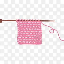 粉色毛线团矢量素材