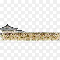 中国风城墙阁楼