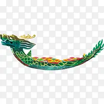 绿色龙舟图片
