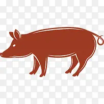 猪肉标贴矢量图