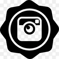 Instagram社交徽章图标