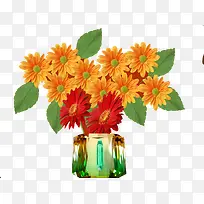 暖色太阳花