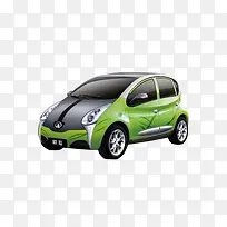 绿色代步小汽车透明素材