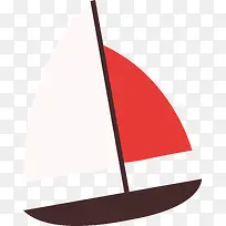 卡通帆船PNG下载