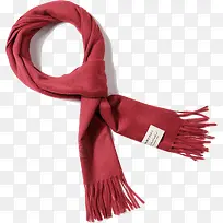 红色暖围巾