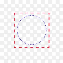 方形圆形虚线圈