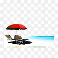 沙滩太阳伞海景素材