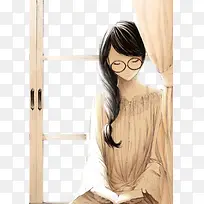 读书的女孩