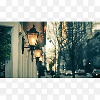 怀旧复古城市街道