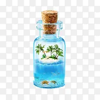 一瓶子里的三亚情景
