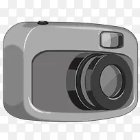 灰色卡通照相机