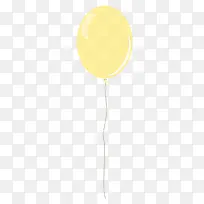 黄色漂亮气球