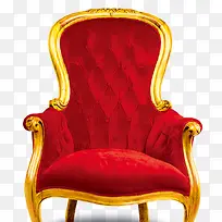 红色欧式高贵座椅
