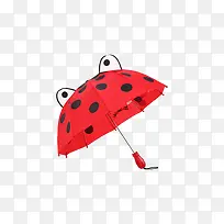可爱红色儿童雨伞