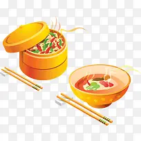 韩国蒸菜汤食物海报