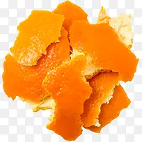 一堆橘子皮