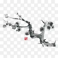 水墨梅花