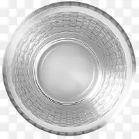 圆玻璃碗微距特写