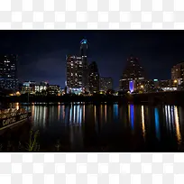 城市都市夜景摄影图