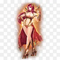 古代手绘性感游戏美女